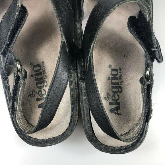Alegria Womens Verona Ver-601 Black Sandals Size 8 - Picture 6 of 7